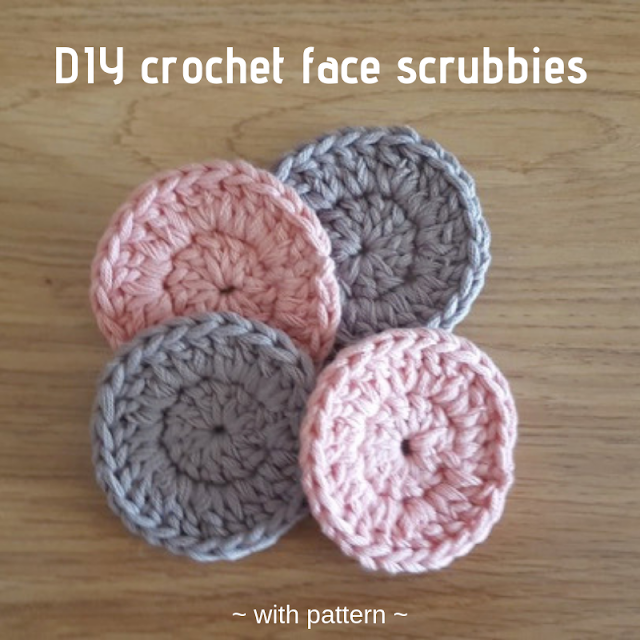 DIY crochet face scrubbies - with pattern