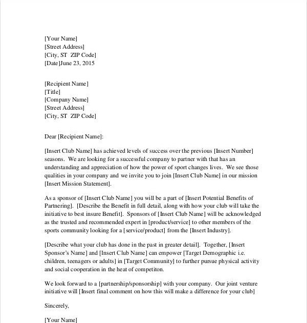 Professional Request Letter Format - Collage Template