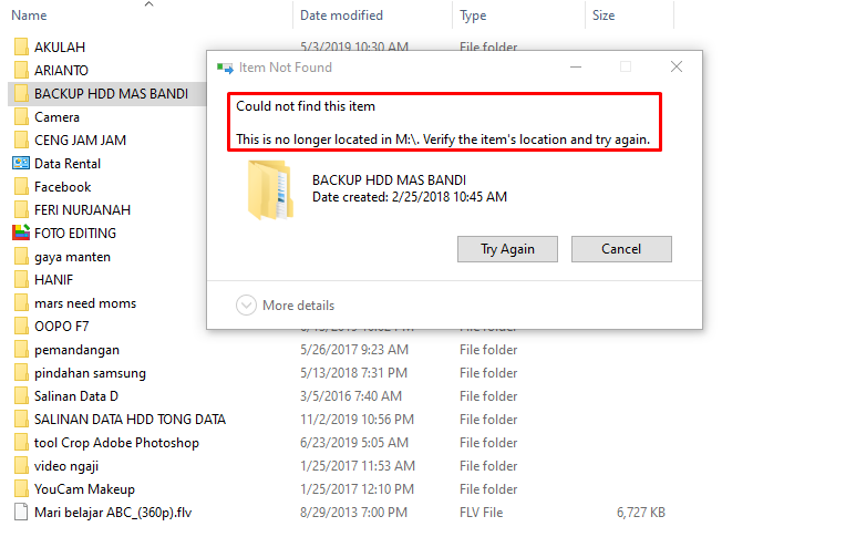 Menghapus File atau Folder Yang Terkunci dan Tidak Bisa Dihapus