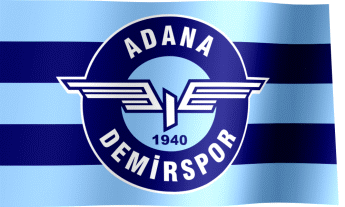 The waving flag of Adana Demirspor (Animated GIF)