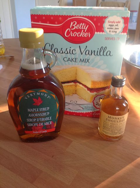 bacon maple syrup and whisky cupcake ingredients