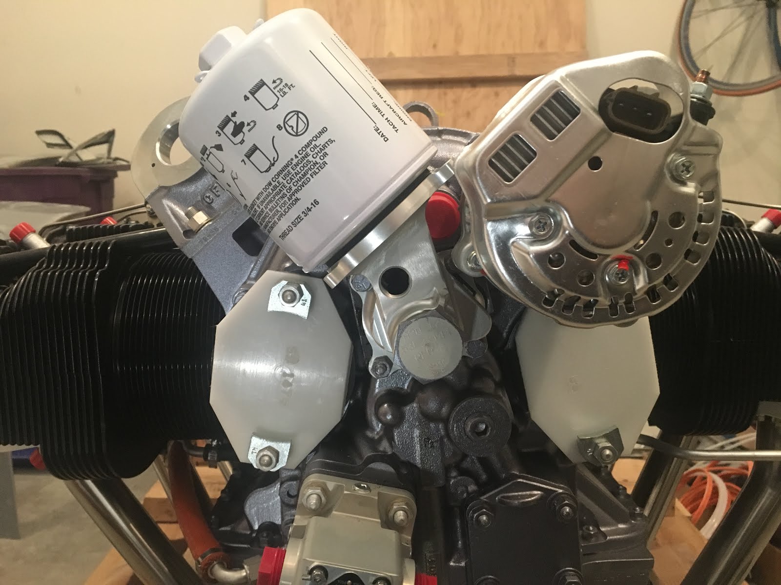 RV10 B&C OIL FILTER ADAPTER KIT and FS114B