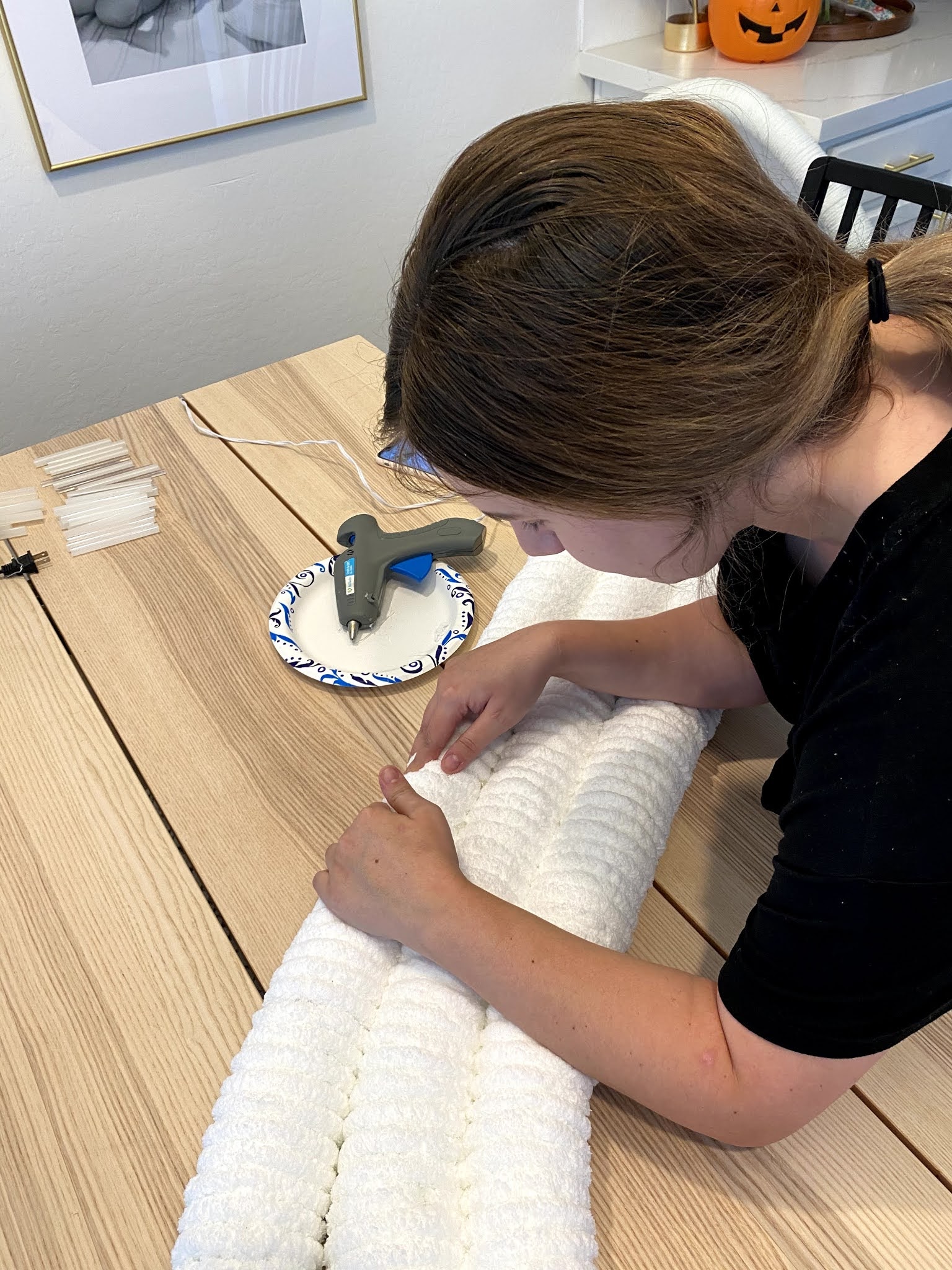 DIY Rainbow Pool Noodle Headboard