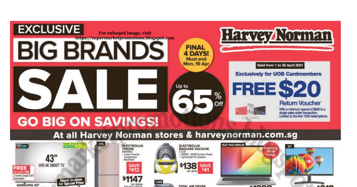 Harvey Norman Exclusive Sale 16 19 April 2021 Supermarket Promotions