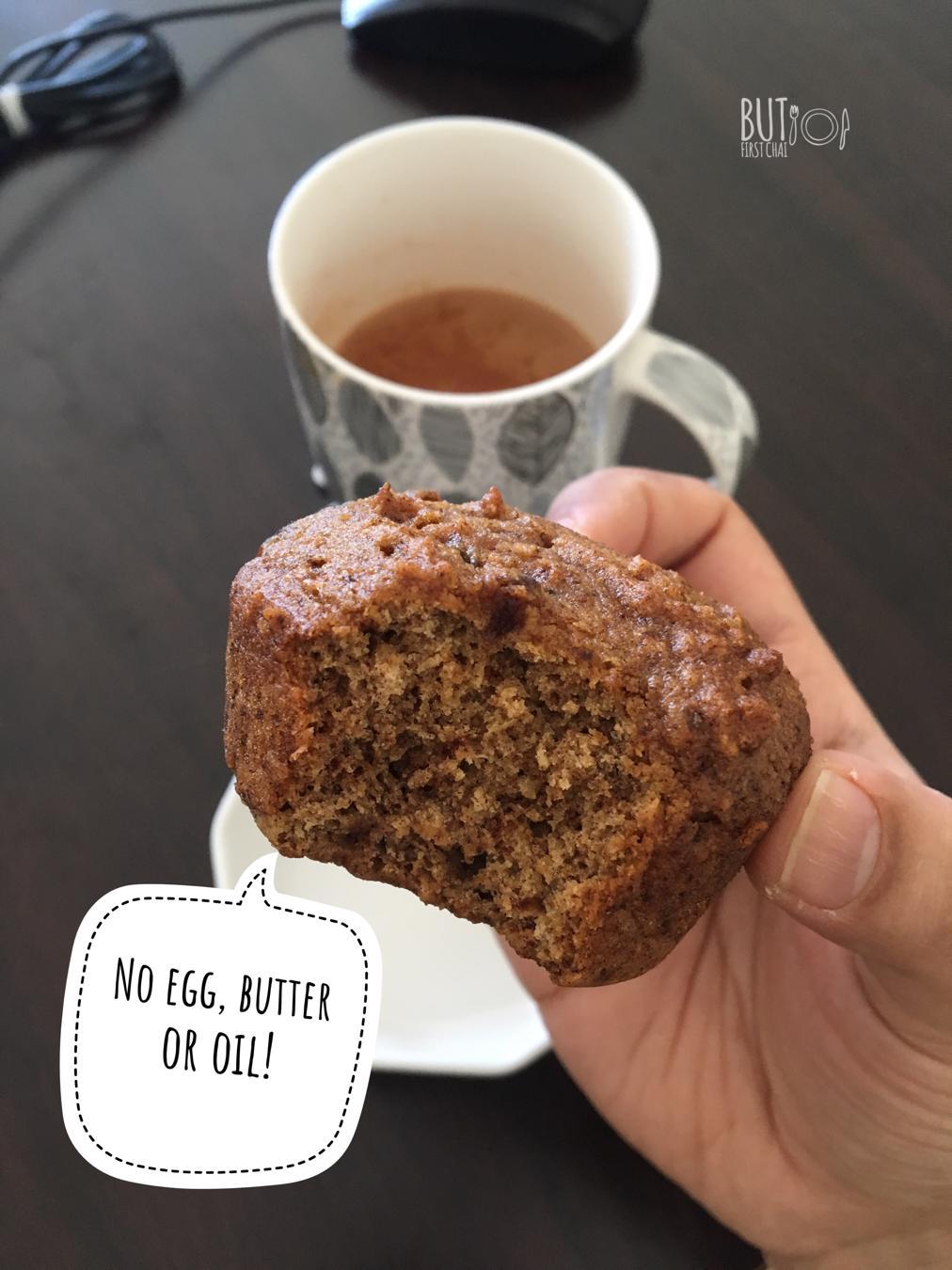 Eggless Dates Muffin and DIY Non-stick Spray