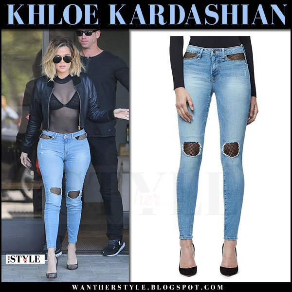 khloe kardashian bodysuit jeans