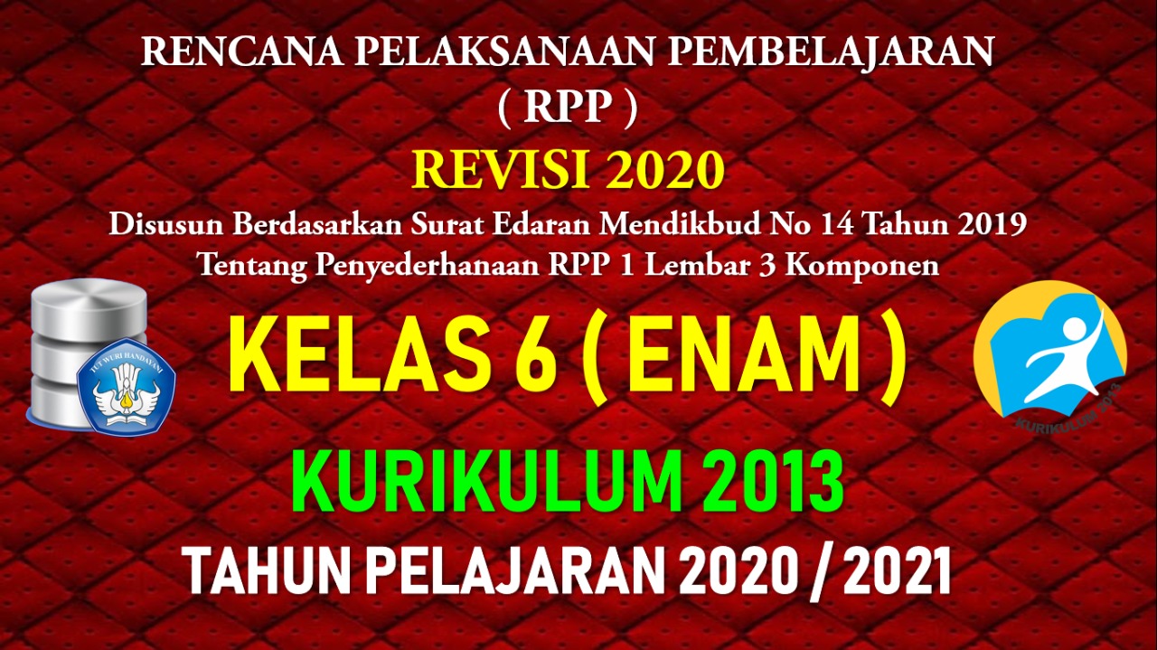26+ Rpp Kelas 6 Kurikulum 2013 Edisi Revisi 2021 2021 2022 2023 Pics
