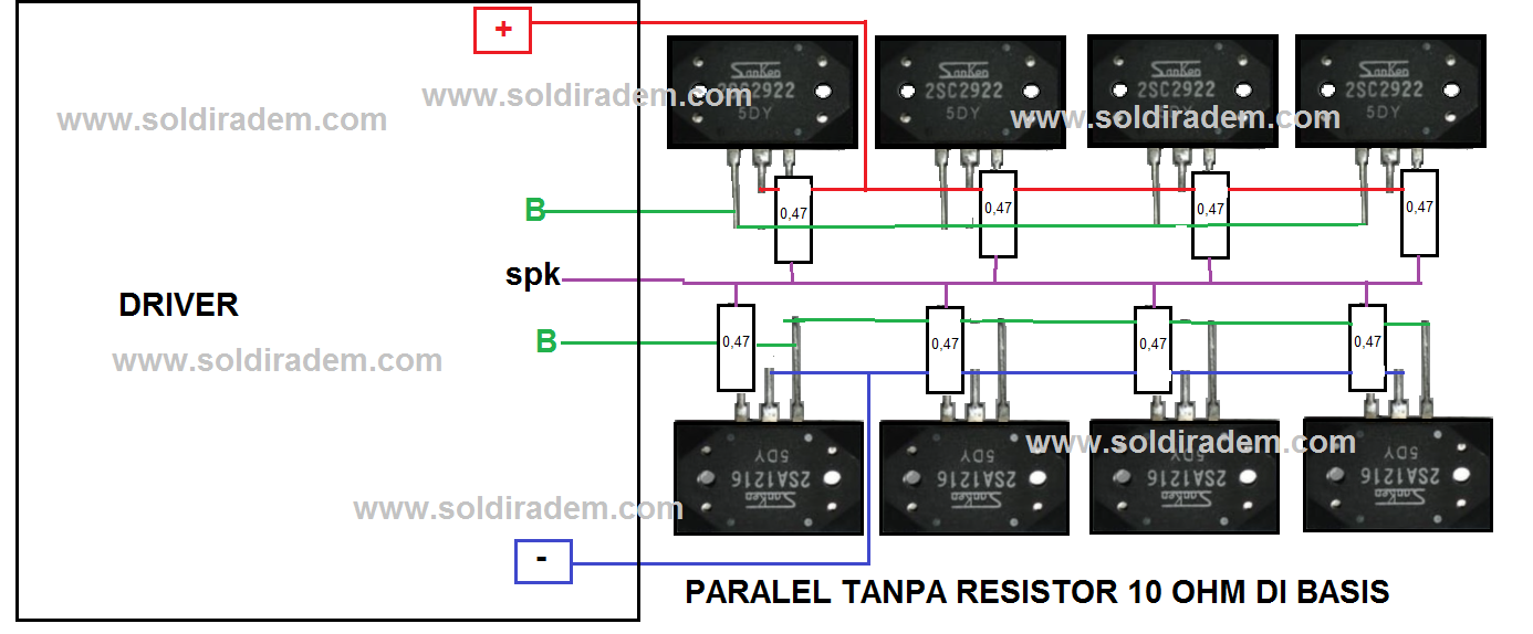 Cara Merakit Transistor Final Secara Paralel Soldiradem Blog