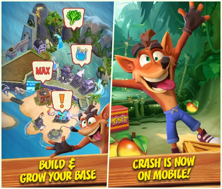 Crash Bandicoot Mobile para iPhone y Android Review de la liberación del videojuego