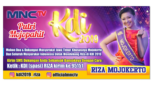 Biografi Profil Biodata Riza Mojokerto - Kontestan KDI 2019 MNCTV