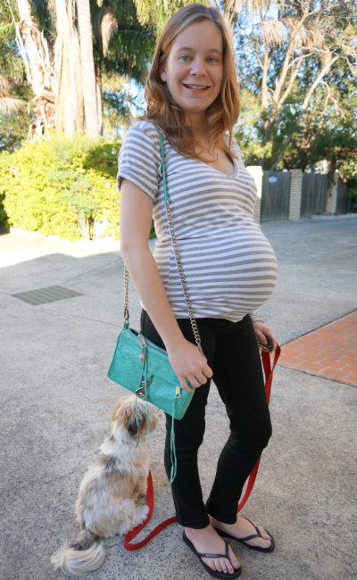 Away From Blue  Aussie Mum Style, Away From The Blue Jeans Rut: Maxi  Dresses, Clutches, Louis Vuitton Bandeau Scarf as a Belt. Third Trimester  Pregnancy OOTD