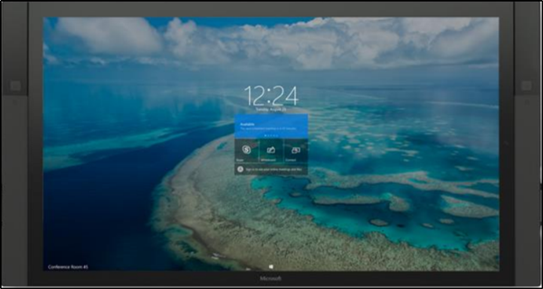 Cómo acceder al contenido adjunto a una invitación a una reunión en Surface Hub