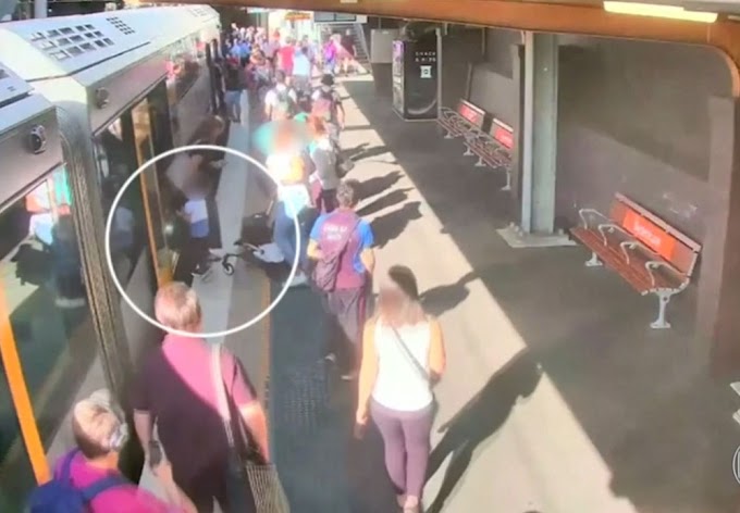 Menino é salvo após cair em estação de trem na Austrália