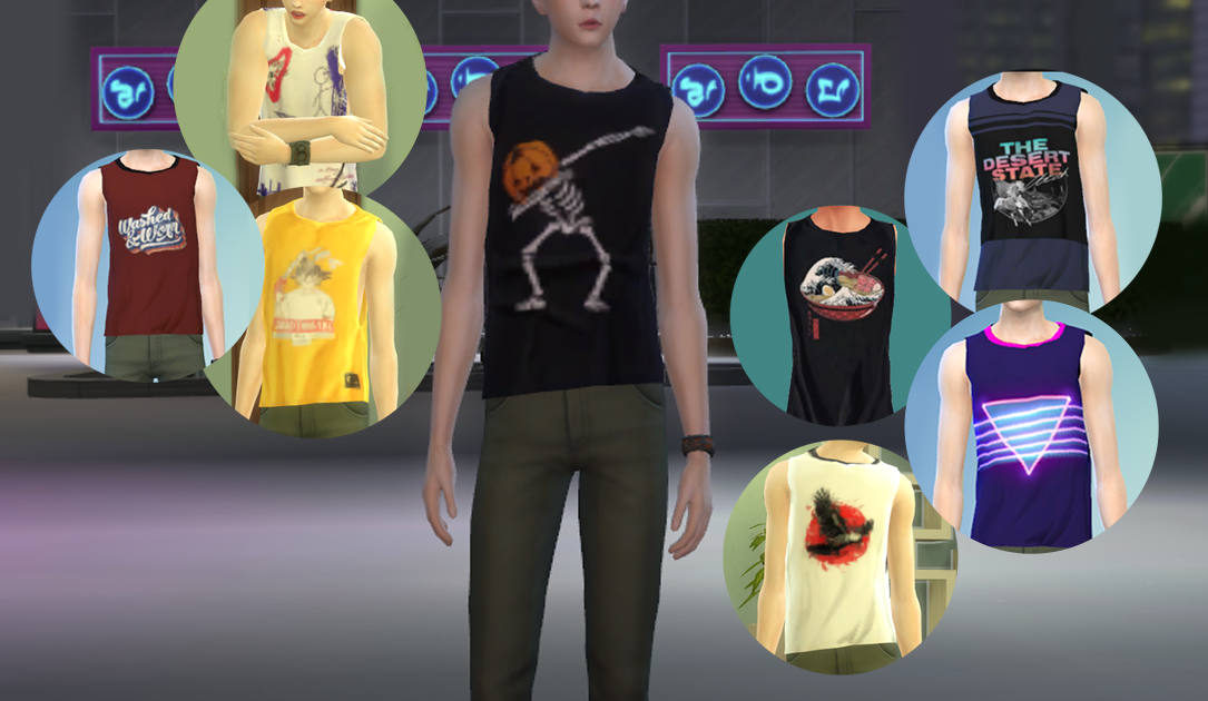 Dino: Tank Top for Male