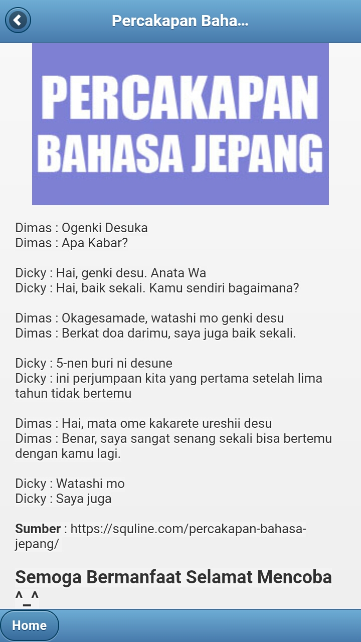 Aplikasi Percakapan Bahasa Jepang Offline