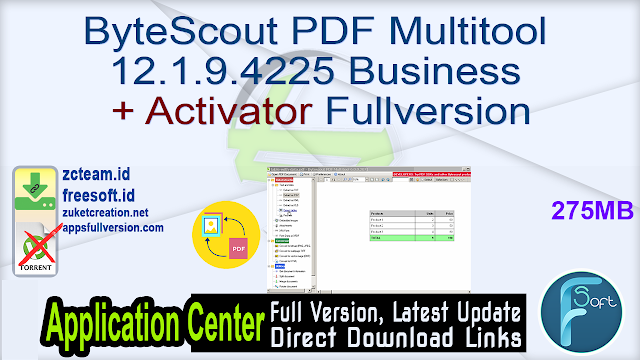 ByteScout PDF Multitool 12.1.9.4225 Business + Activator Fullversion