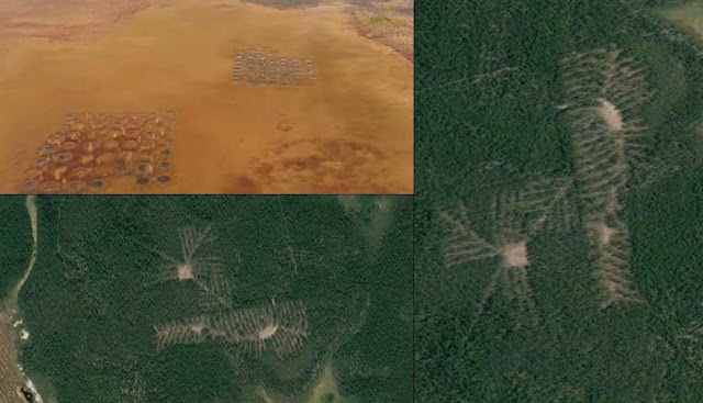 Mystifying Pits and Crop Circle Structure filmed by pilot while flying over Russia’s Arkhangelsk region  Mystifying%2Bpits%2Bcrop%2Bcircle%2Bstructure%2Brussia%2B%25281%2529