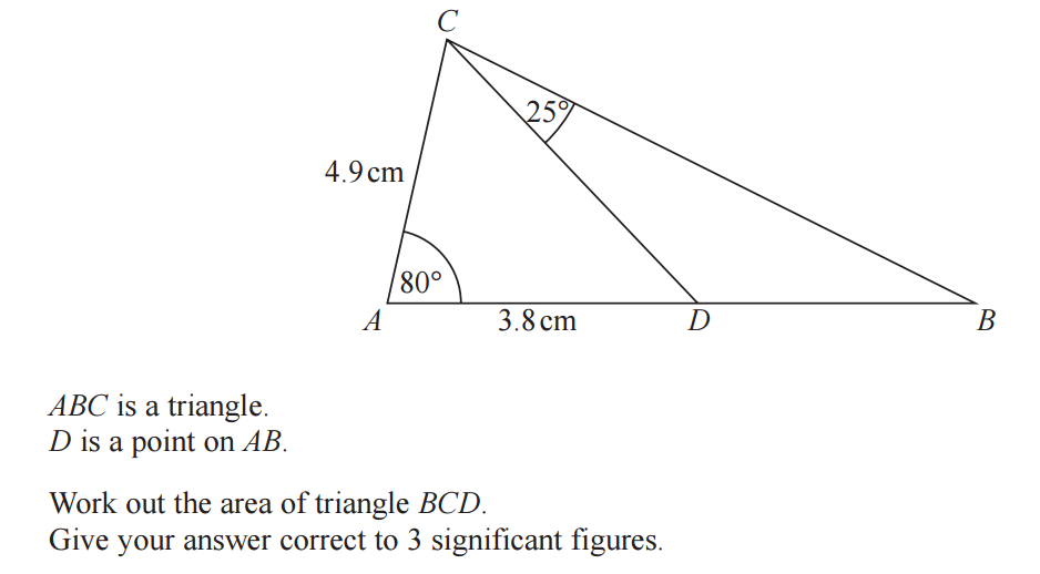 trigonometry problem solving gcse questions