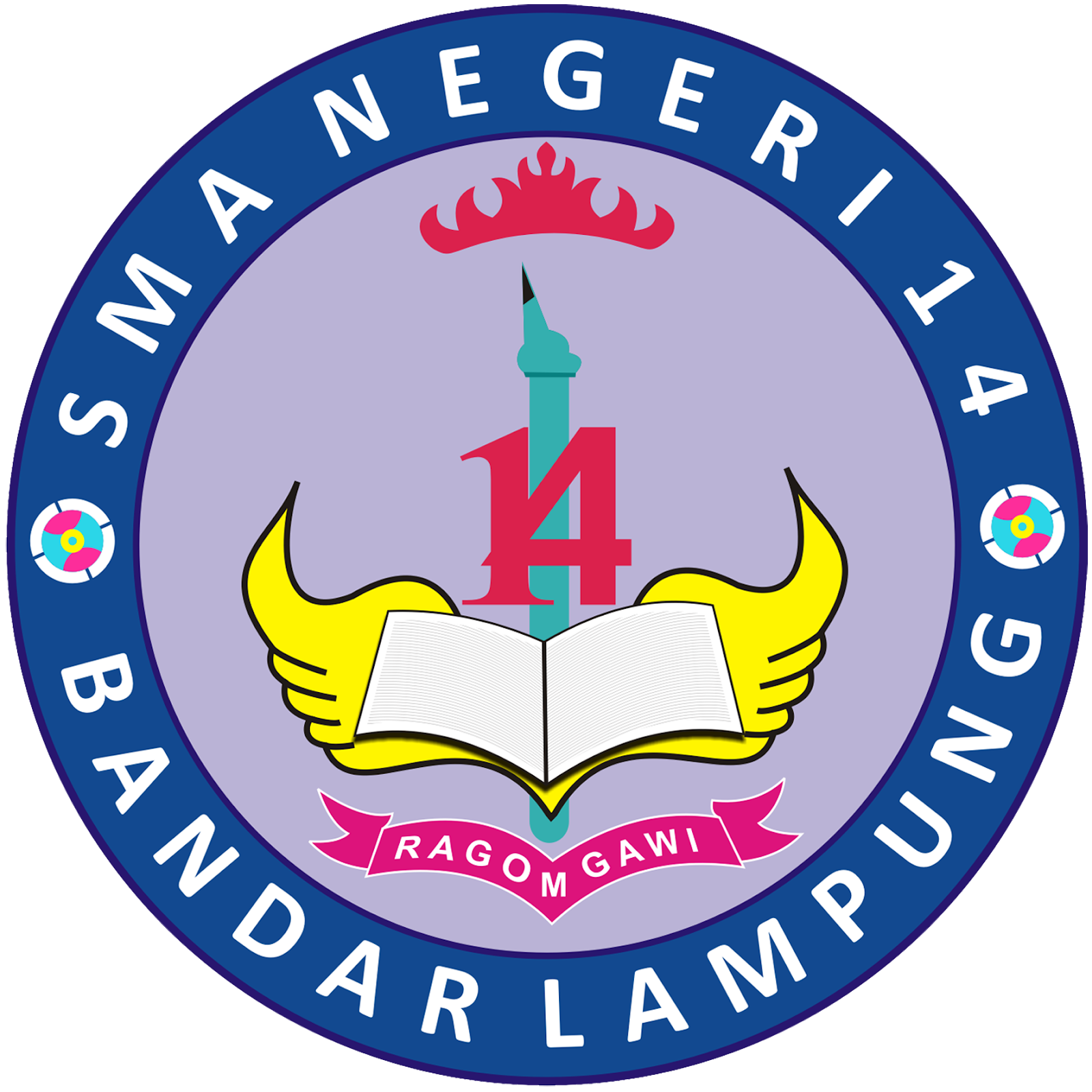 MAHKOTA SOUVENIR LAMPUNG: LOGO SMA NEGERI DI BANDAR LAMPUNG