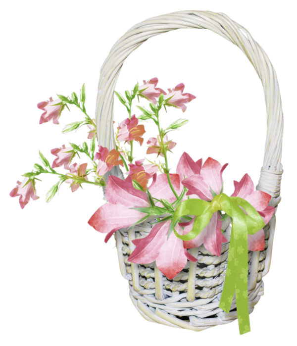 flowers and baskets