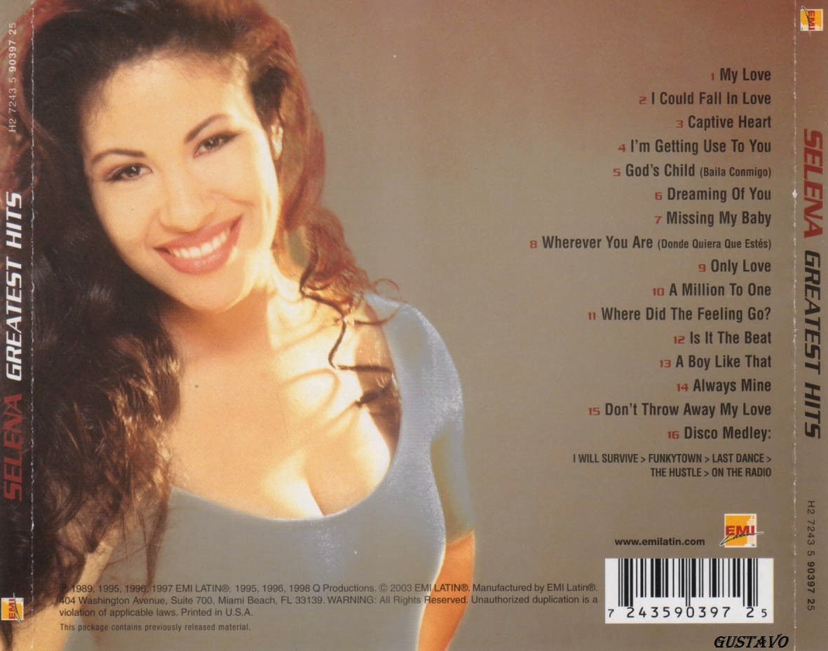 SELENA GREATEST HITS 1997 Omar Longhi selena-greatest-hits-1997-omar-longhi
