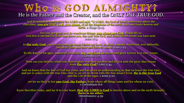 Who is GOD ALMIGHTY? By Simon Brown. Who is GOD ALMIGHTY? By Simon Brown.