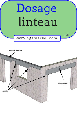 Dosage linteau béton en pdf