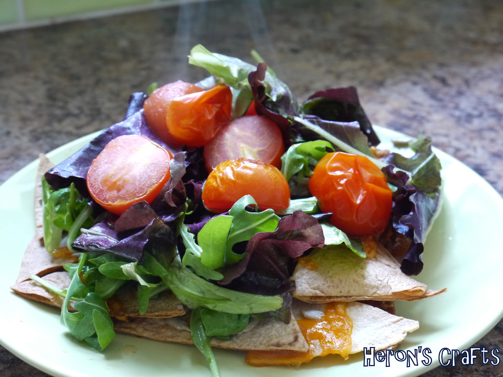 Heron's Crafts: Its a Wrap Wednesday - Nacho Salad