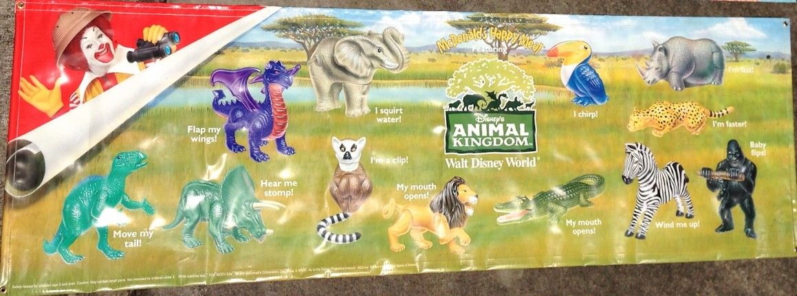 1998 Disney McDonalds Happy Meal Animal Kingdom Toy Elephant #4 