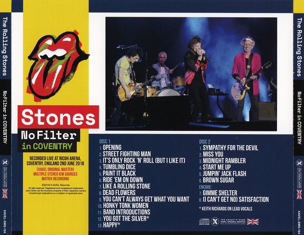 T.U.B.E.: The Rolling Stones - 2018-06-02 - Coventry, UK (IEM/FLAC) by