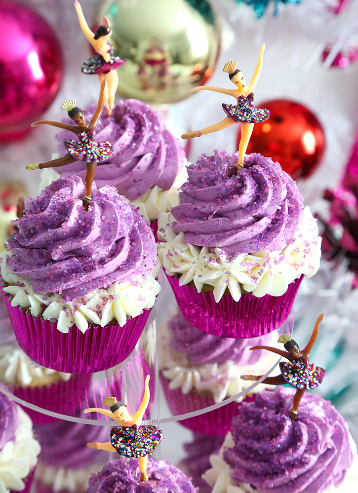 Sugar Plum Fairy Cupcakes Sprinkle Bakes