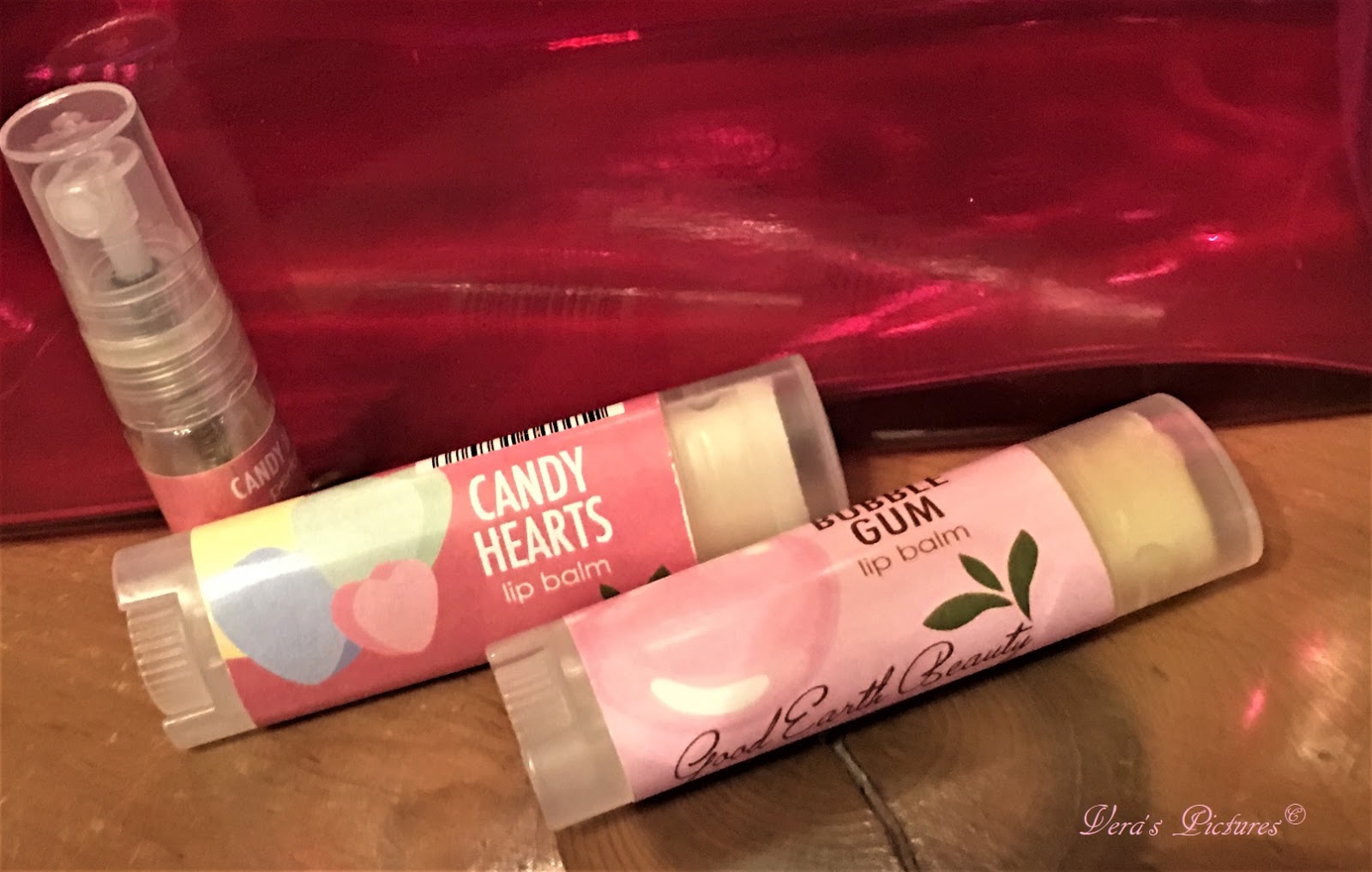 Chat with Vera Valentine's Day goodies Lip Balm and Candy Hearts