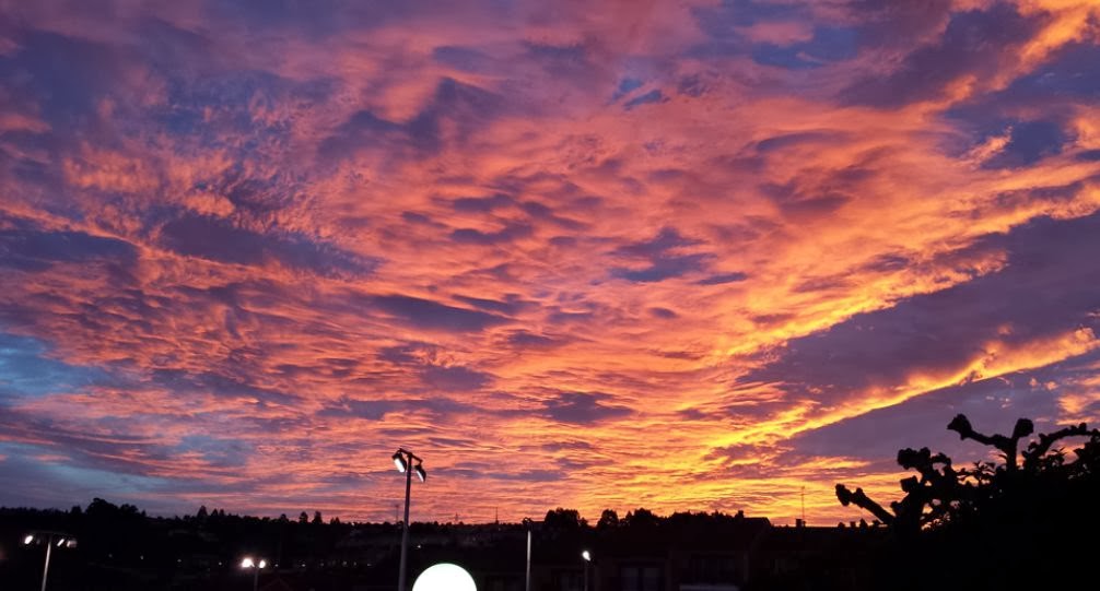 cocinaiarte: ATARDECERES ROJOS EN GALICIA