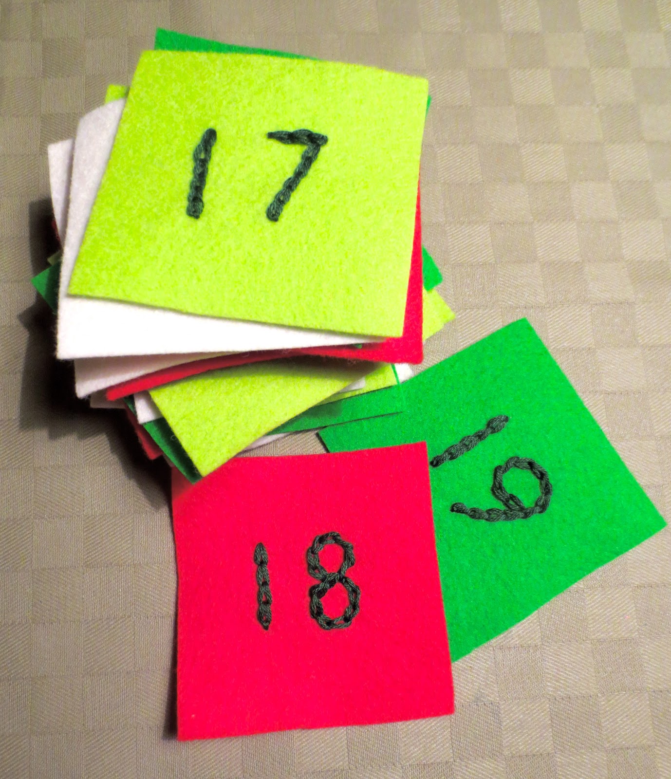 Create Oh La La DIY Felt Advent Calendar Sew Along Part Two G r 