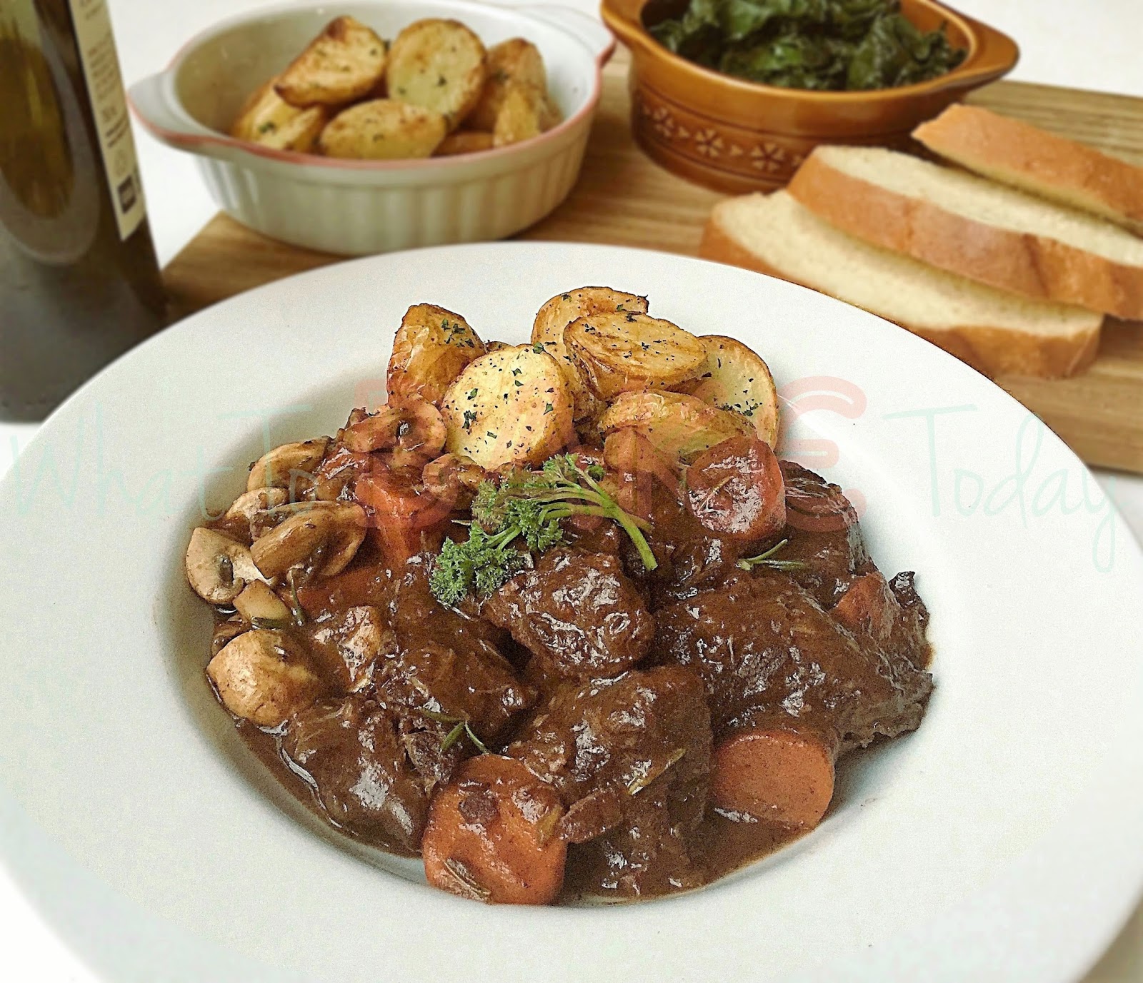 What To Bake Today Boeuf Bourguignon (Beef Stewed in Red Wine)
