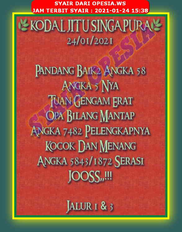 PREDIKSI singapura