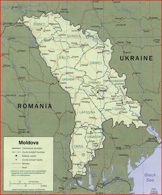 image: Moldova Political Map