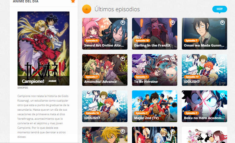 Lista de las mejores paginas y apps para ver anime este 2018