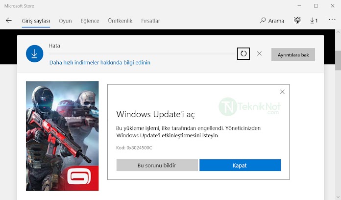 Windows Update'i aç 0x8024500C Hatası Çözümü