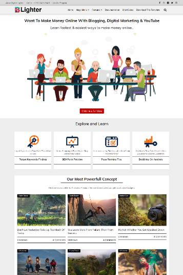 BLighter Blogger Theme Blogger Template BLighter