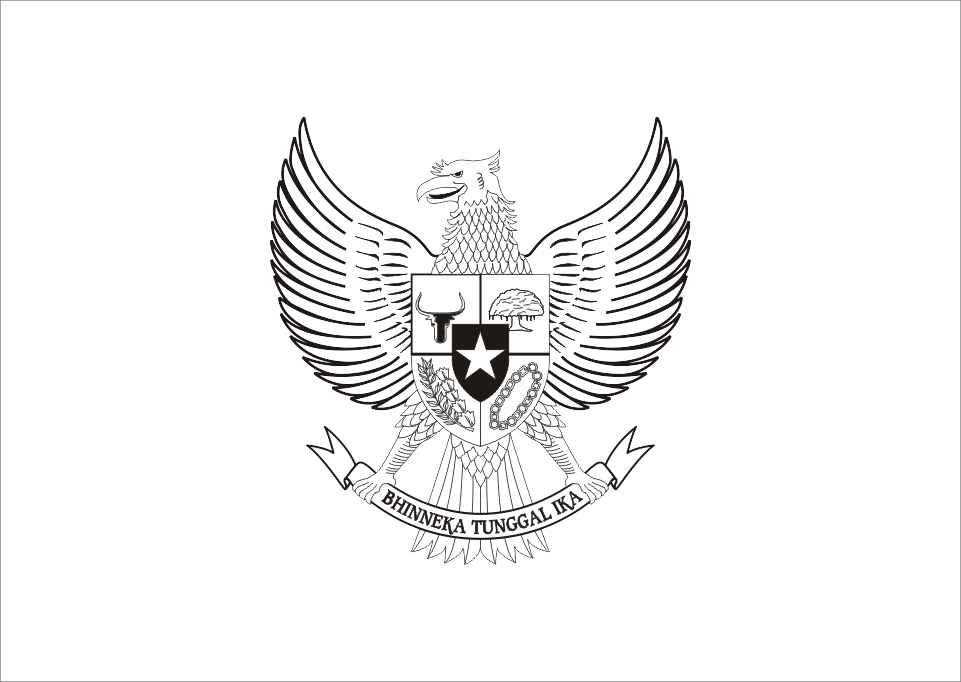 Logo Garuda Pancasila Hitam Putih Vector - Free Logo Vector Download