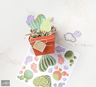 11 Stampin' Up! Flowering Cactus Product Medley Projects + Video ~ www.juliedavison.com #stampinup