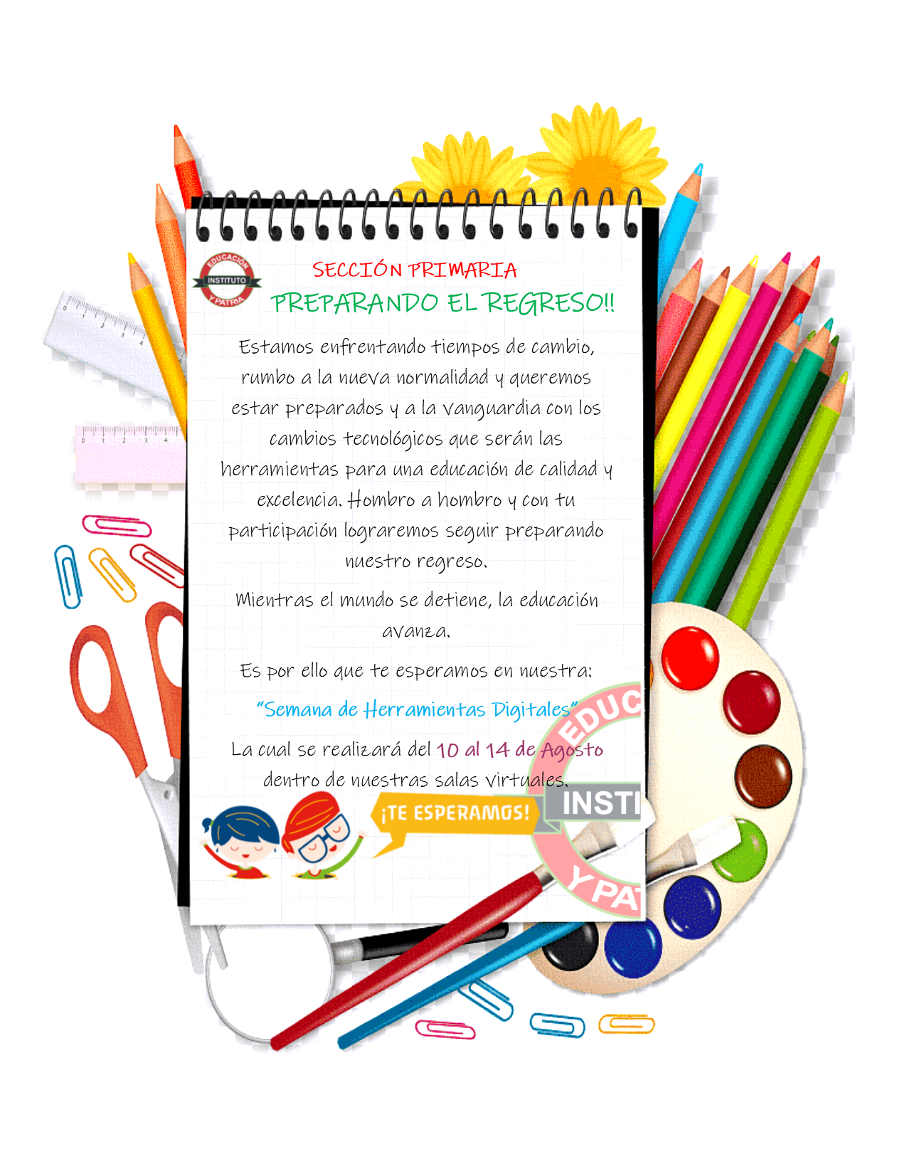 INSTITUTO EDUCACIÓN Y PATRIA.- SEGUNDO GRADO: CURSO PROPEDÉUTICO 