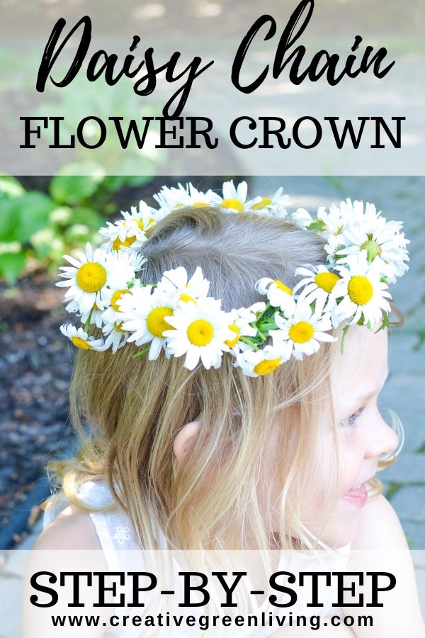 How To Make A Daisy Chain Flower Crown With Real Flowers Creative Green Living