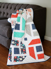 Cheerful quilt pattern - fresh, modern quilt pattern from Andy at A Bright Corner