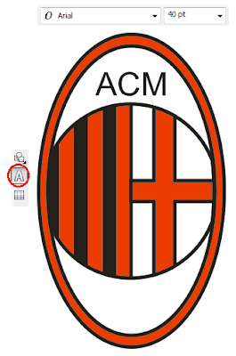 Tutorial Membuat Logo AC Milan dengan CorelDRAW X Tutorial Membuat Logo AC Milan dengan CorelDRAW X4