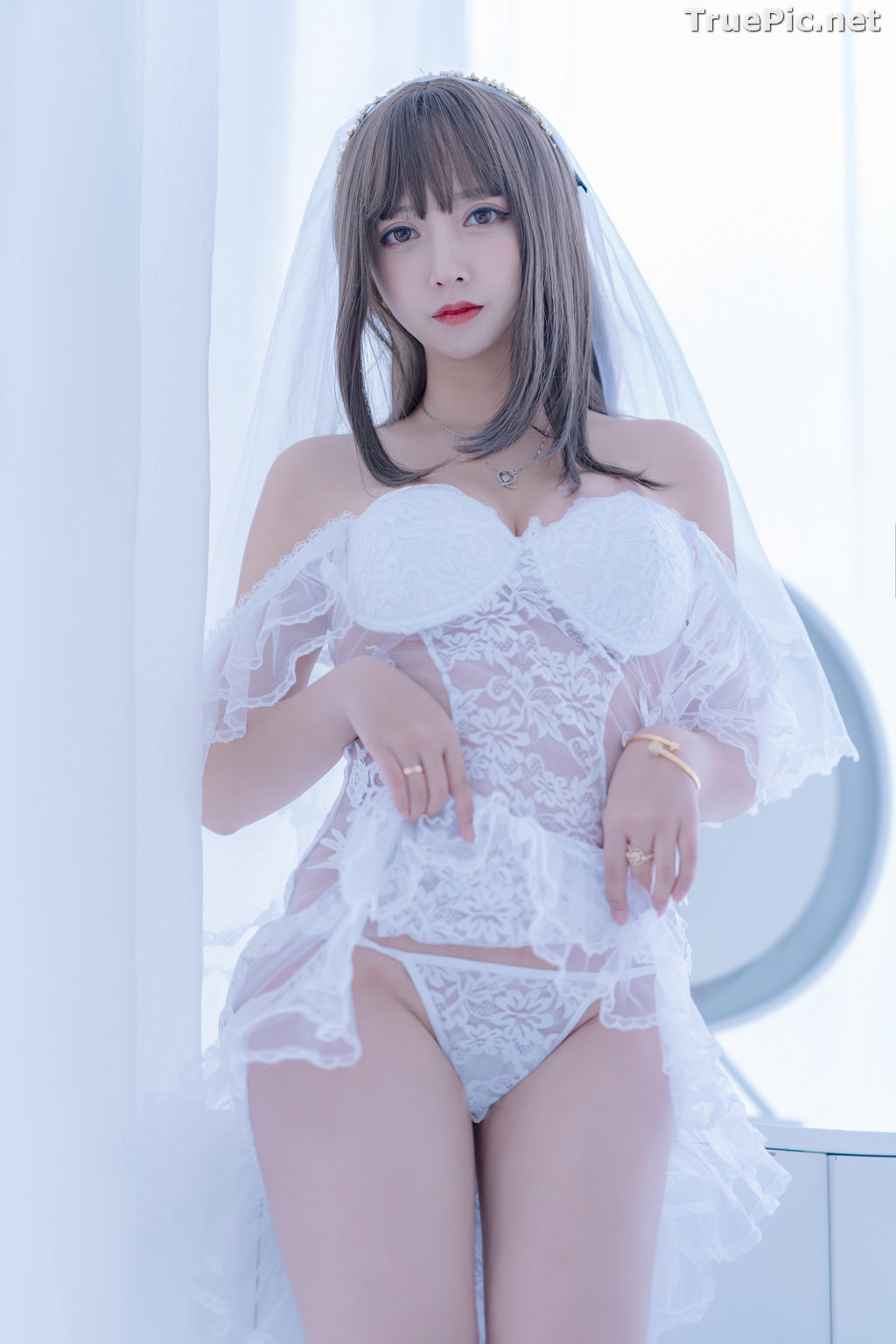 Image Chinese Cosplay Model - 过期米线线喵 (米線線sama) - Beautiful Sexy Bride - TruePic.net - Picture-21