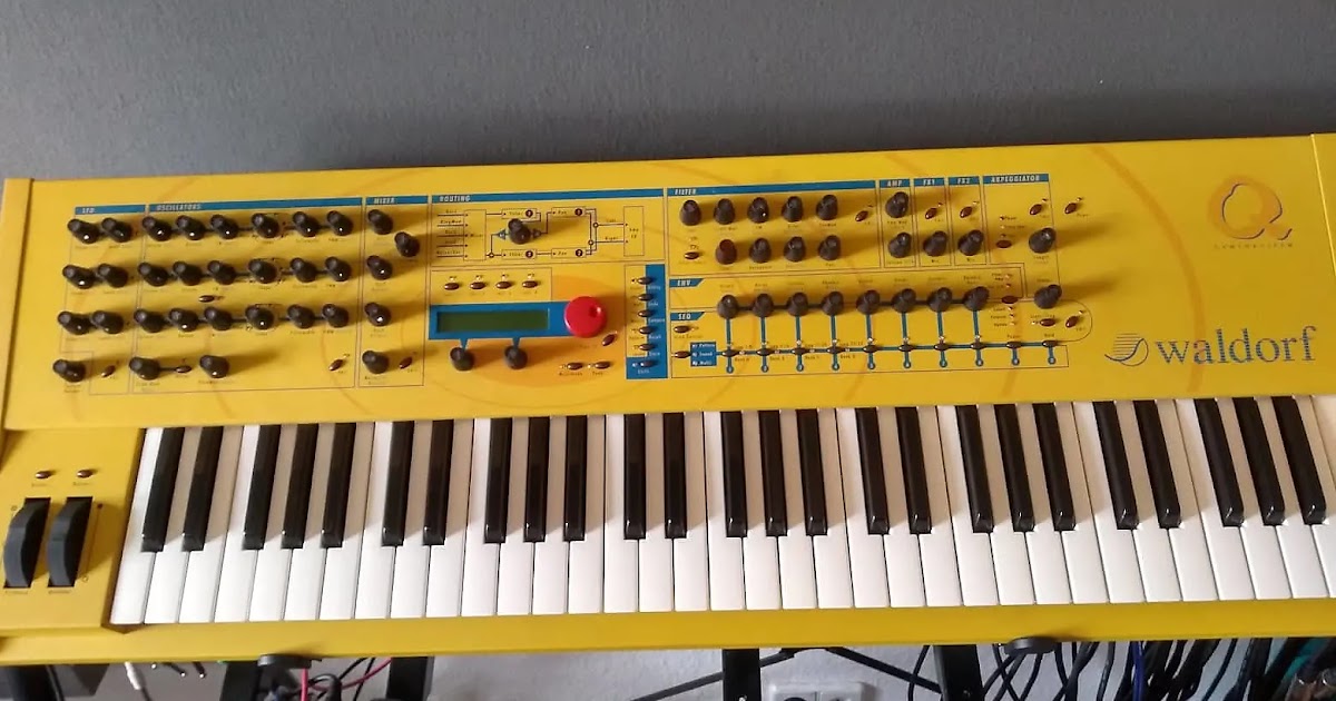 MATRIXSYNTH Original Yellow Waldorf Q Keyboard Synthesizer