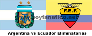 Argentina vs Ecuador Eliminatorias Brasil 2014