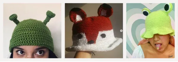 chapéu bucket hat croche